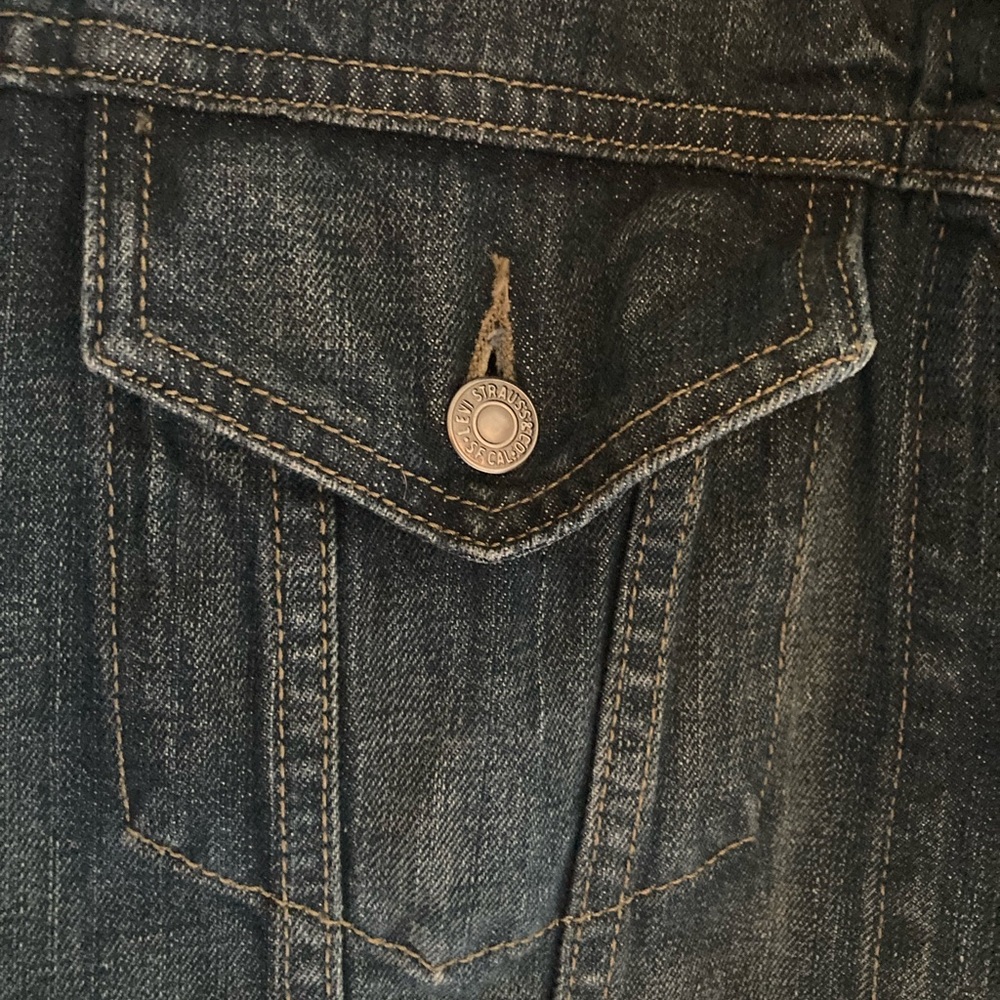 Levi’s Mens Dark Wash Jean Jacket size Small S - Picture 9 of 9